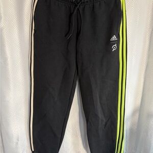 Adidas x Peloton “Capable of Greatness” Jogger Black/Solar Yellow size Medium